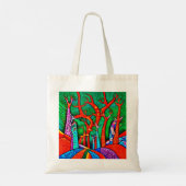 Bos op de heuvels tote bag (Achterkant)