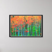 Bos op gespannen canvasprint