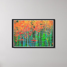 Bos op gespannen canvasprint canvas afdruk