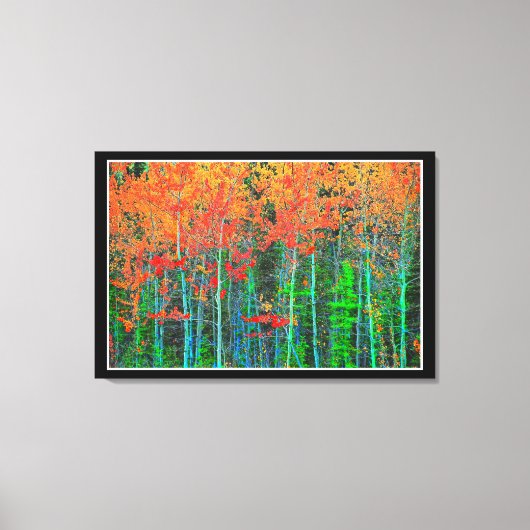 Bos op gespannen canvasprint canvas afdruk (Voorkant)