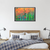Bos op gespannen canvasprint canvas afdruk (Insitu (Slaapkamer))