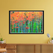 Bos op gespannen canvasprint canvas afdruk (Insitu (Woonkamer))