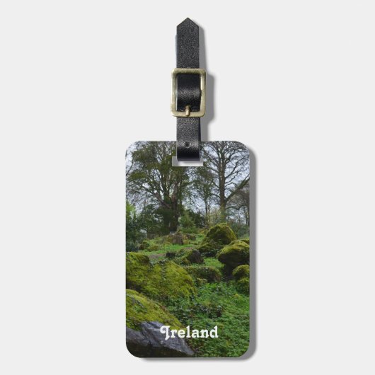Bos op het kasteel van Blarney Bagagelabel (Voorkant verticaal)