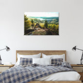 Bos | Ore Mountains Duitsland Canvas Afdruk (Insitu (Slaapkamer))