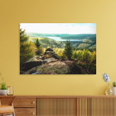 Bos | Ore Mountains Duitsland Canvas Afdruk (Insitu (Woonkamer))