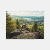 Bos | Ore Mountains Duitsland Fleece Deken (Voorkant (Horizontaal))