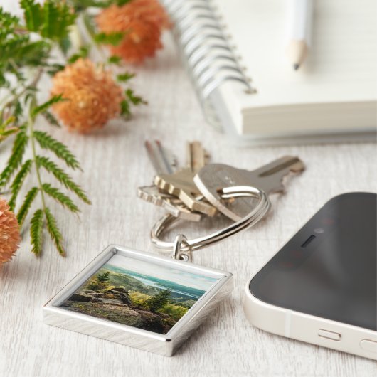 Bos | Ore Mountains Duitsland Sleutelhanger (Zijkant)