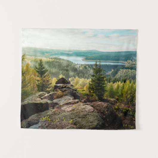 Bos | Ore Mountains Duitsland Wandkleed (Voorkant (horizontaal))