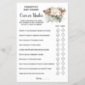 Bos over of onder baby shower flyer (Voorkant)