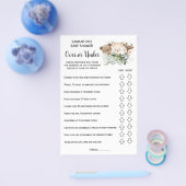Bos over of onder baby shower flyer (Enkel)