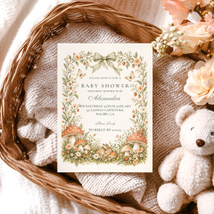 Bos Paddenstoel Baby Shower Kaart