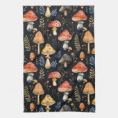 Bos Paddenstoel en Varens Theedoek (Verticaal)