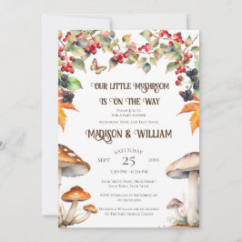 Bos Paddenstoel Paddenstoel Herfst Baby Shower Kaart