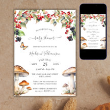 Bos Paddenstoel Paddenstoel Herfst Baby Shower