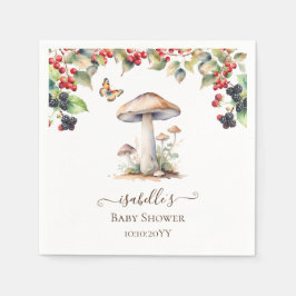 Bos Paddenstoel & Paddenstoel Herfst Baby Shower Servet