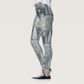 Bos Paddenstoel Winter Woud Patroon Leggings (Links)