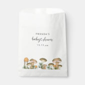 Bos paddenstoelen baby shower bedankzakje (Voorkant)