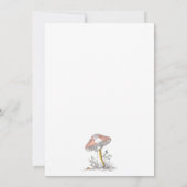 Bos Paddenstoelen Baby Shower Kaart (Achterkant)