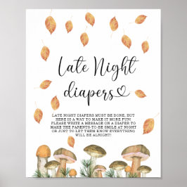 Bos paddenstoelen - Late night luierspel Poster