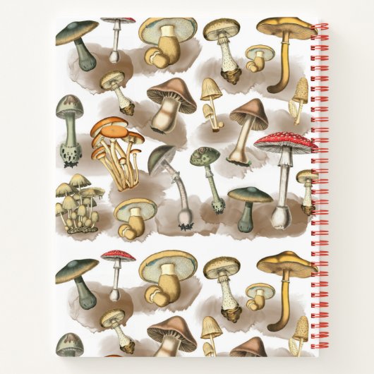  bos paddenstoelen Sketchbook Notitieboek (Achterkant)