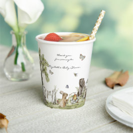 Bos Picknick | Baby Shower Bosdieren Papieren Bekers