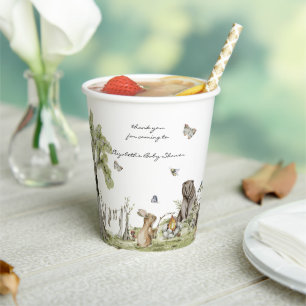 Bos Picknick   Baby Shower Bosdieren Papieren Bekers