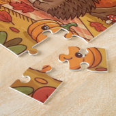 Bos Picknick Kinderpuzzel Legpuzzel (Zijkant)