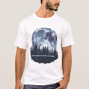 Bos Pieken Gekust door Maneschijn Heren T-Shirt
