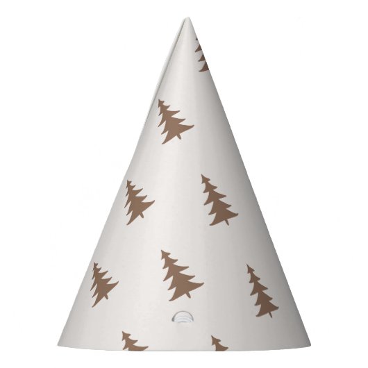 Bos pijnbomen patroon Happy Camper Verjaardag Feesthoedjes (Links)