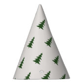 Bos pijnbomen patroon Happy Camper Verjaardag Feesthoedjes (Rechts)