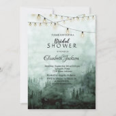 Bos, Pijnbomen, String Lichten Groen Kaart (Voorkant)