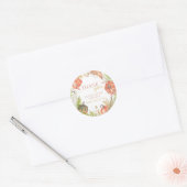 Bos Pompoen Bedankt Favor Ronde Sticker (Envelop)