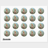Bos Prinses, Fairy Vlinder Ronde Sticker (Vel)