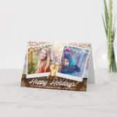 Bos Rendier & Lichten Twee de Aanpassing van de Feestdagen Kaart (Voorkant)