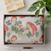 bos rode paddenstoel en groene Lucky Clover Tissuepapier (Geschenk)