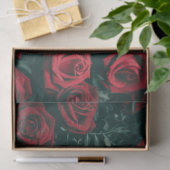 Bos rode rozen tissuepapier (Geschenk)