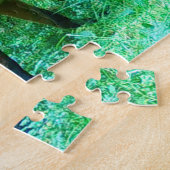Bos Rode Vos Jongdier Kalm Natuurlijk Mos Omgeving Legpuzzel (Zijkant)