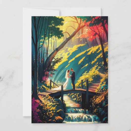 Bos Romance: een bruiloft verhaal Kaart (Achterkant)