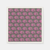 Bos roze rozen servet (Voorkant)