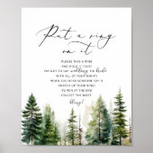 Bos rustiek dont zeggen bruid vrijgezellenfeest poster (Voorkant)