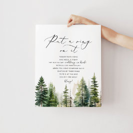 Bos rustiek dont zeggen bruid vrijgezellenfeest poster