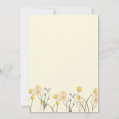  Bos Rustieke Bloem Elegante Pastel Bruiloft  Kaart (Achterkant)