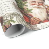  bos Santa Cadeaupapier (Rol Hoek)