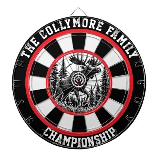 Bos Scene Moose in Target Dartbord (Voorkant)