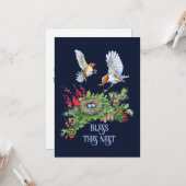 Bos Schatten Rijke Zegen Voor Dit Nest Huis Verwar Kaart (Voorkant / Achterkant in situ)