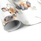 Bos Schattigee baby dieren waterverf Cadeaupapier (Rol Hoek)