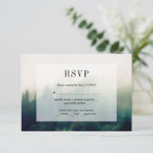 Bos Schilderachtig Landschap RSVP Kaart (Staand voorkant)