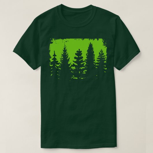 Bos silhouet 3 t-shirt (Design voorkant)