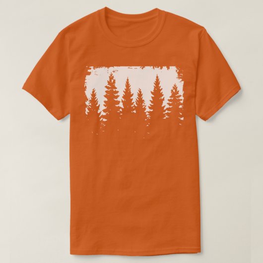 Bos silhouet 5 t-shirt (Design voorkant)