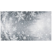 Bos Sneeuwvlok Tafelkleed — Winter Atmosfeer (Voorkant (Horizontaal))